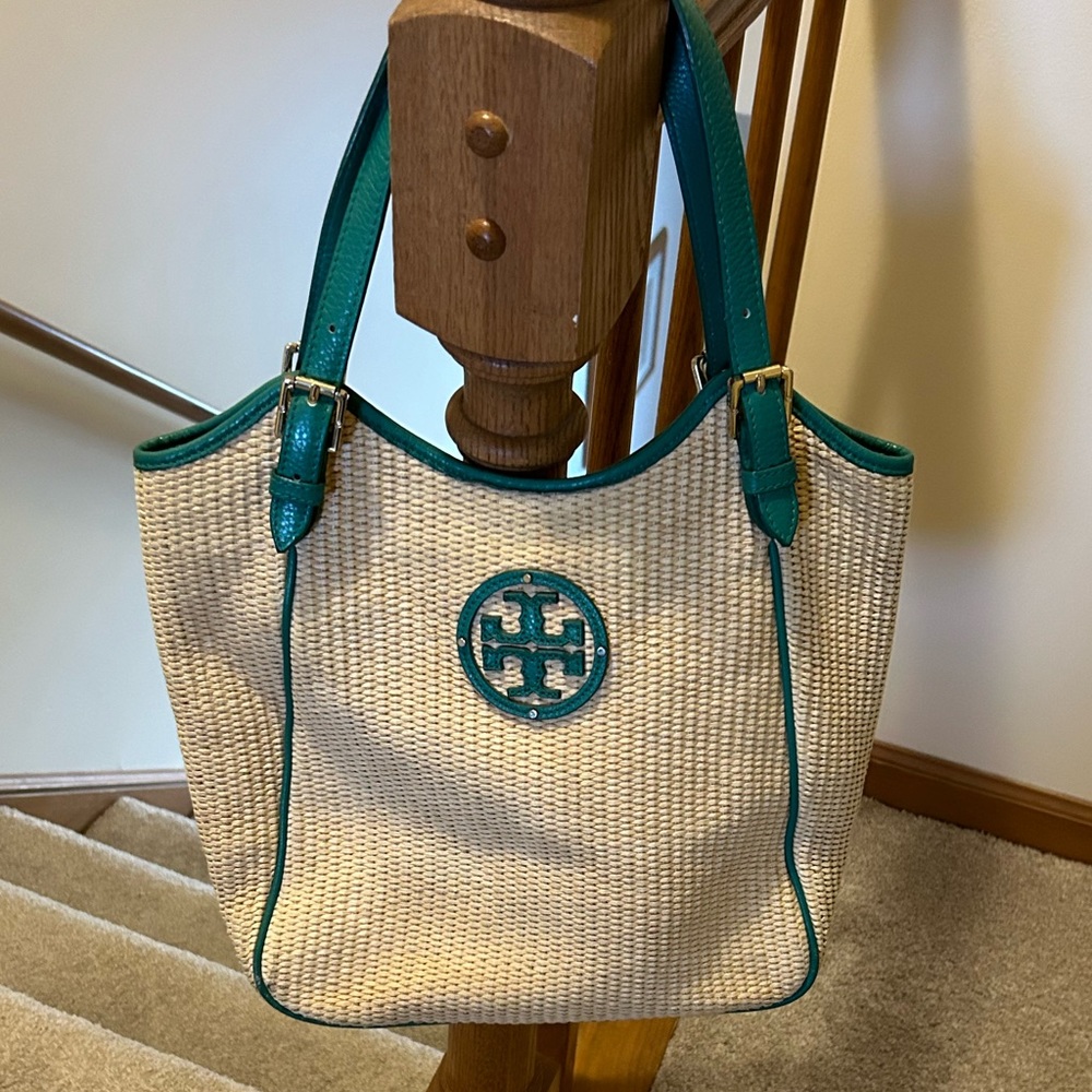 Tory Burch Classic Straw Shoulder Bag